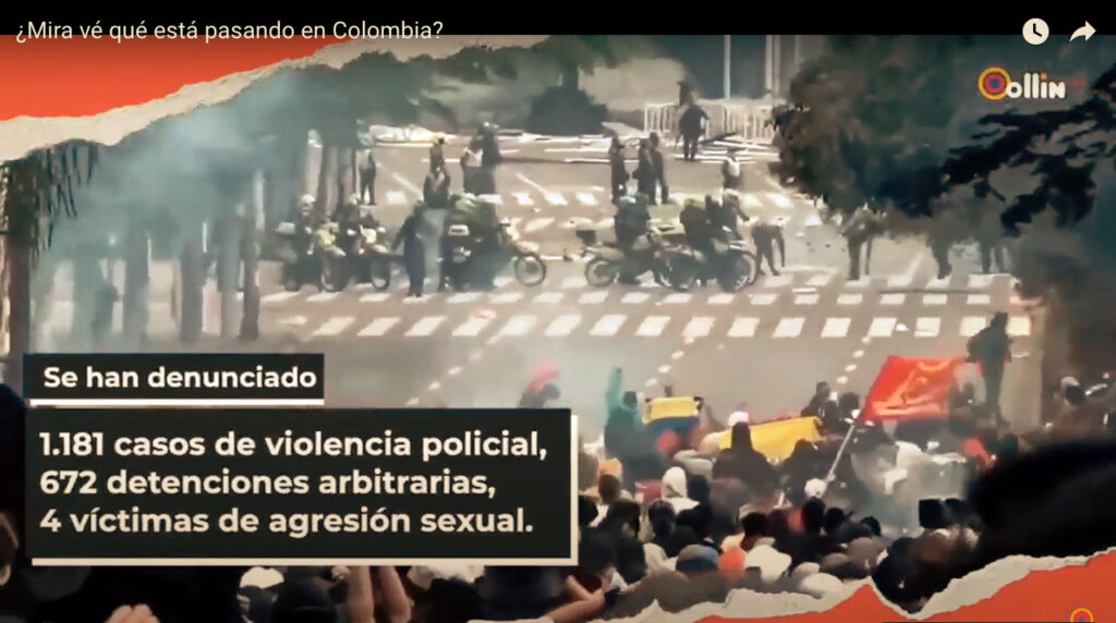 Ante la crisis sociopolítica, jóvenes exigen al Estado colombiano mayor garantía de derechos humanos